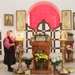 Первая литургия в верхнем храме