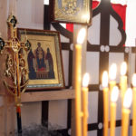 Освящение и установка крестов